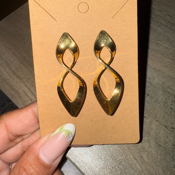 Monet Jewelry - Monet Gold Infinity Drop Earrings